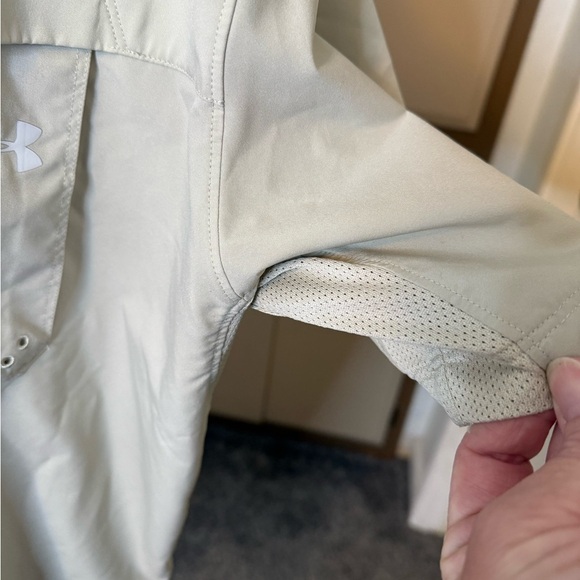 Under Armour Casual Button Down Shirt - Light Tan - Picture 3 of 10